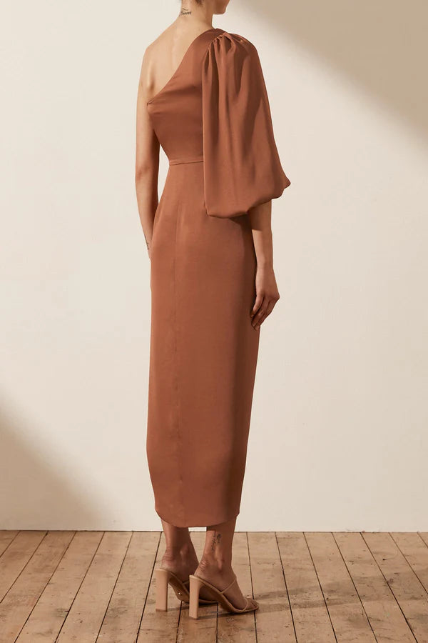 Luxe Tie Front Midi