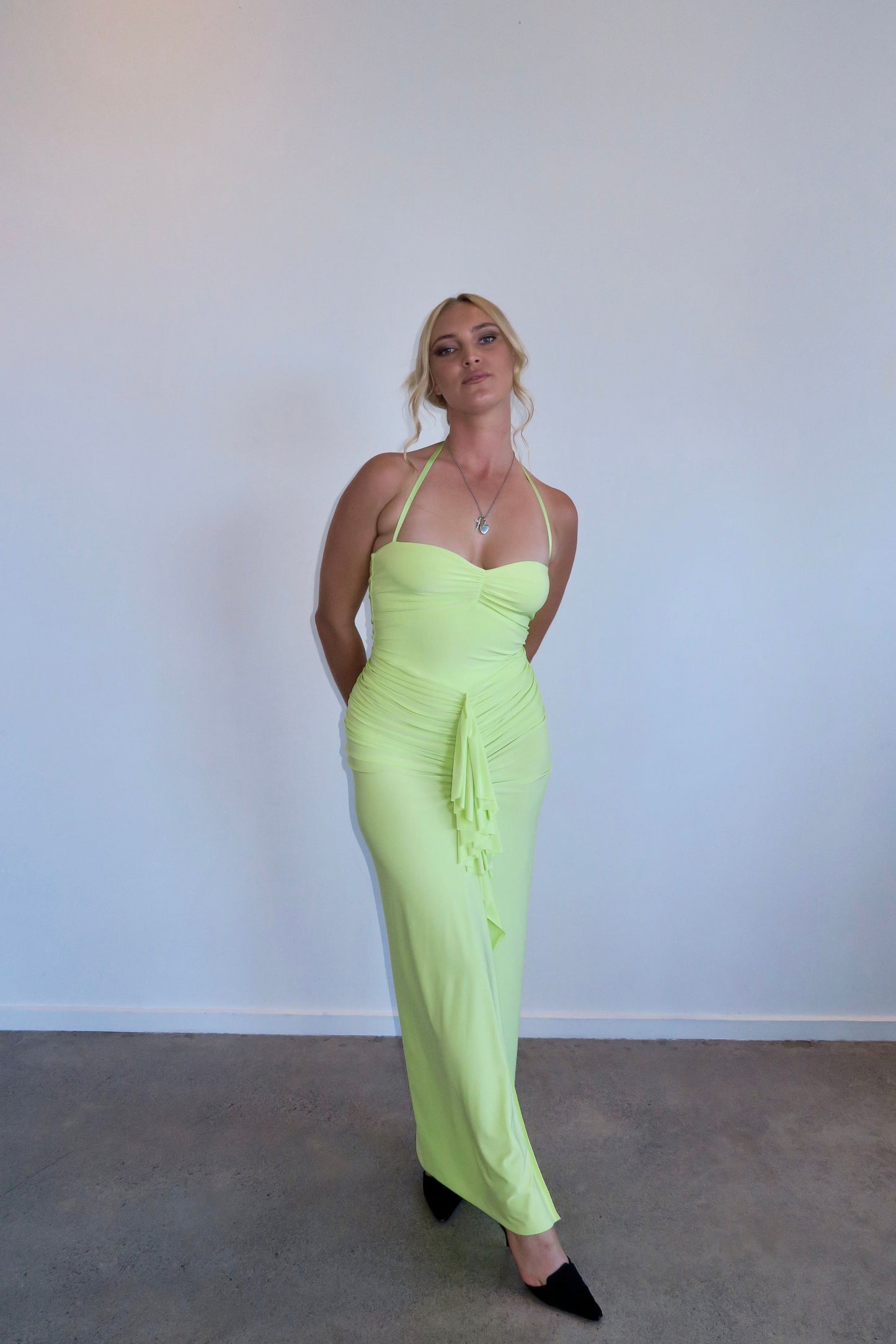 Shontae Gown - Lime