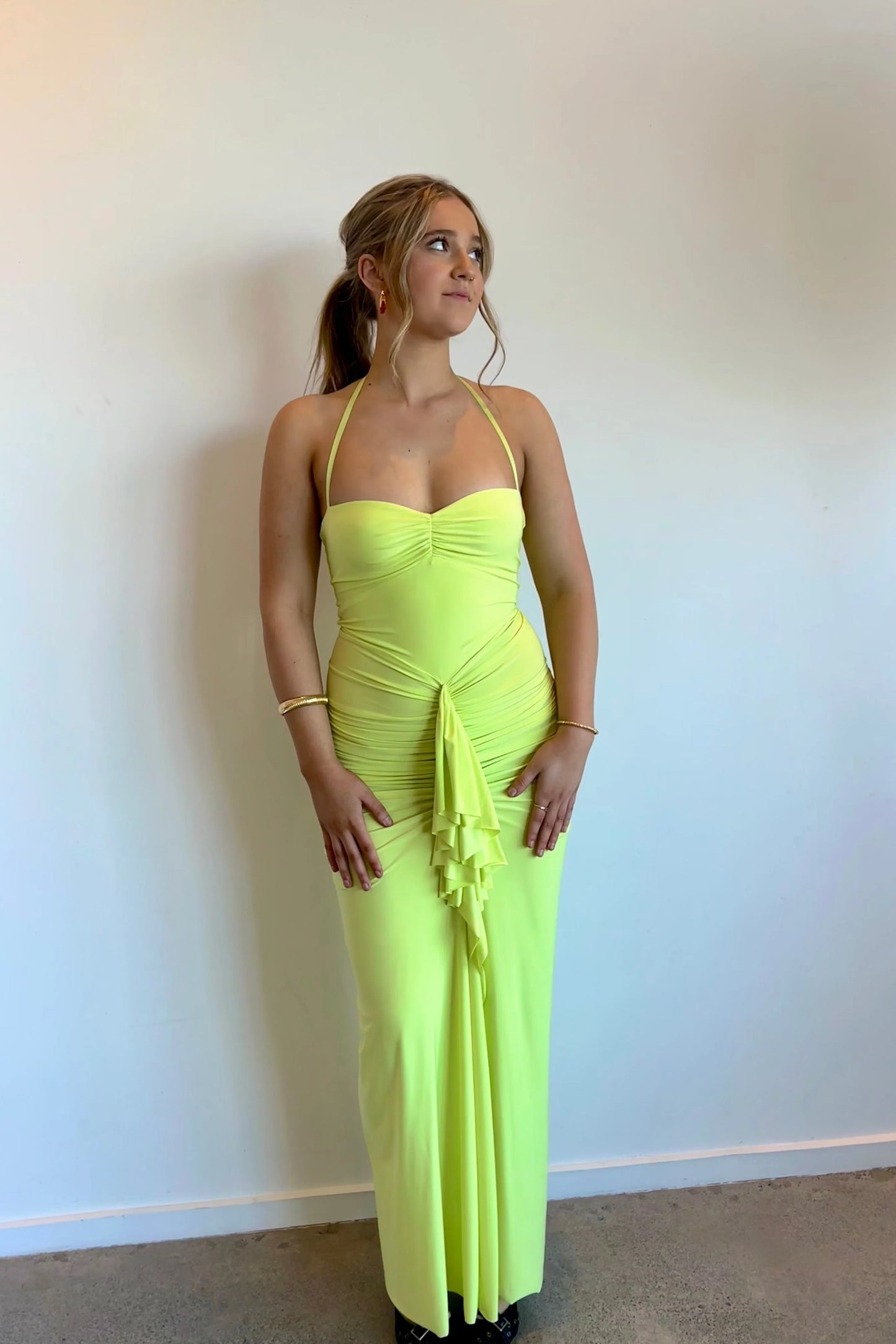 Shontae Gown - Lime