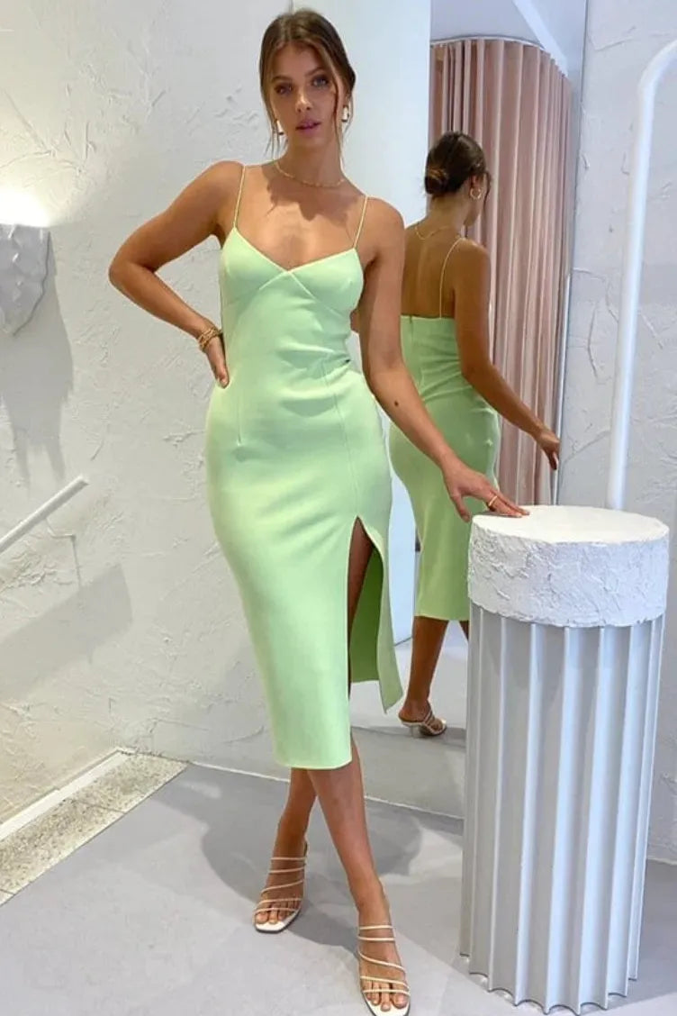 Clover Midi - Lime